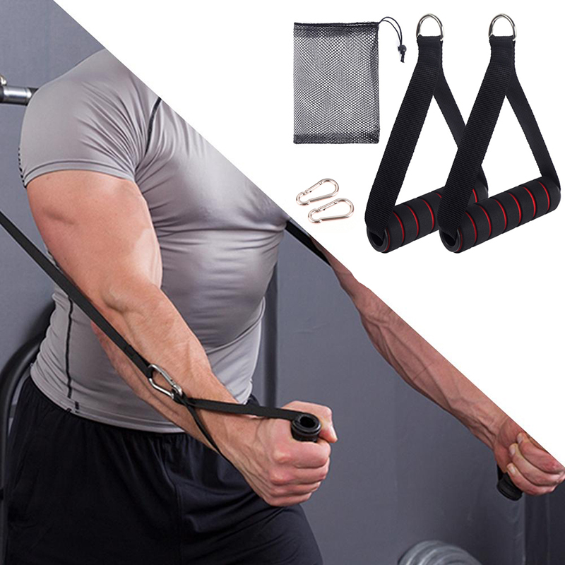 Yoga Fitness Resistance Band - 【F】Heavy Duty Cable Machine Handle With