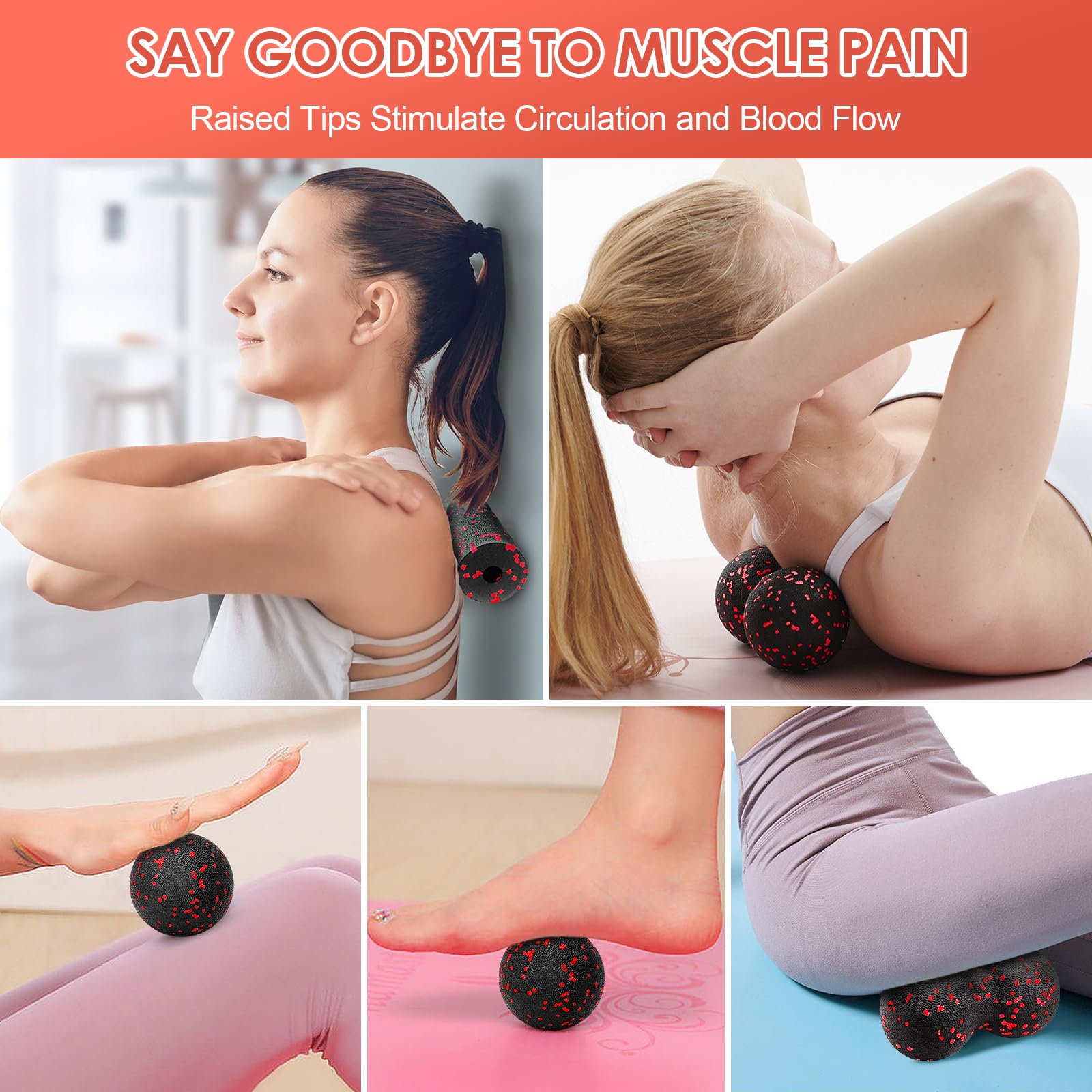 Hollow Yoga Roller Massage Pea - Yoga Fitness Body recension och pris