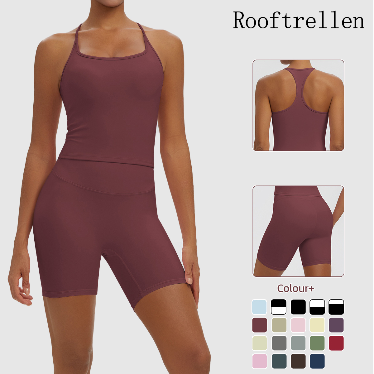 Rooftrellen 2PCS Sexy Solid Co - Yoga Fitness Body recension och pris