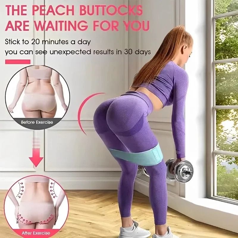 3Pcs Fabric Resistance Hip Boo - Yoga Fitness Resistance Band recension och pris