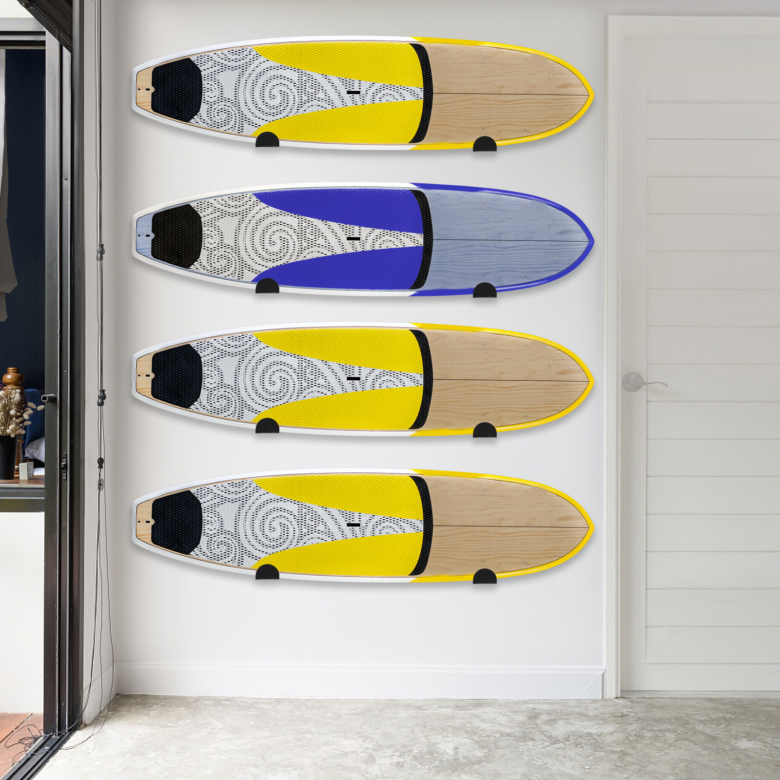 4Pcs Yoga Mat Wall Organizer S - Yoga And Fitness Studio recension och pris